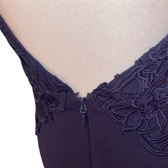 Lulus Maxi Formal Dress Mermaid Silhouette/in Navy Blue Size Small - Picture 5 of 8